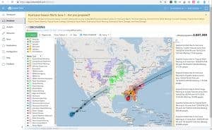 ContactRelief hurricane map