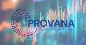 technical financial graph with Provana logo