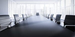 corporate table with chairs