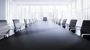 corporate table with chairs