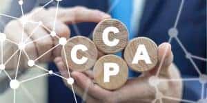 CCPA California Consumer Protection Act Concept.