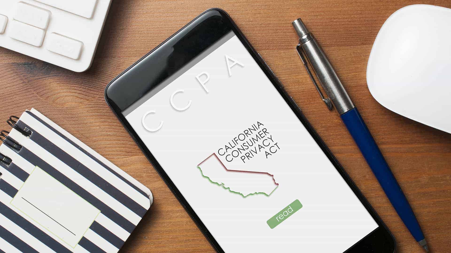 image of CCPA on smartphone