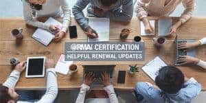 RMAi Certification Renewal Updates