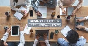 RMAi Certification Renewal Updates