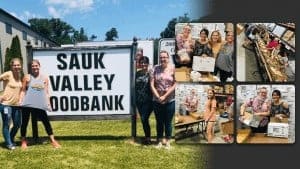 Verifacts, LLC. Volunteers at Sauk Valley Foodbank