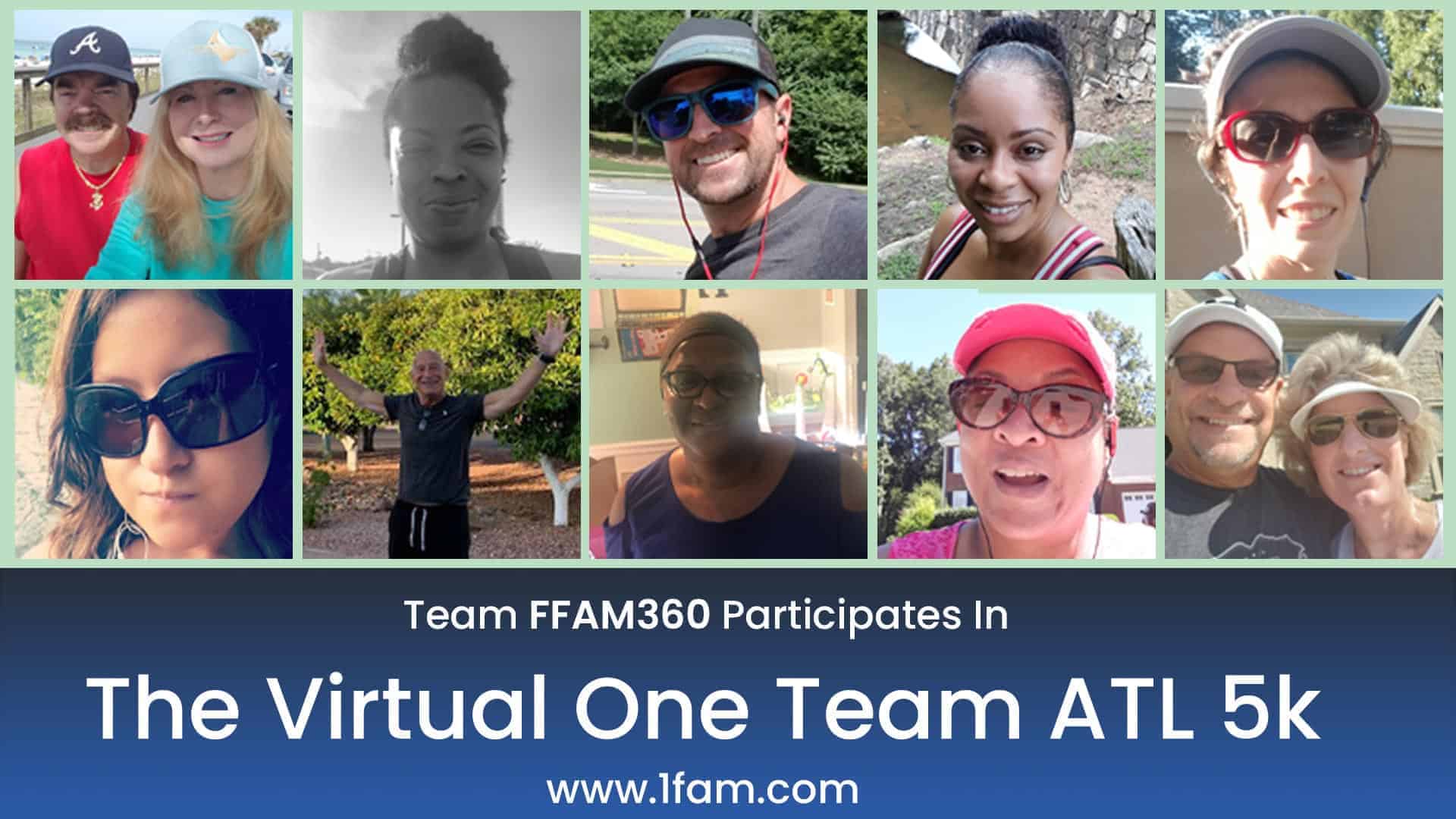 A group of people attending a virtual online meeting