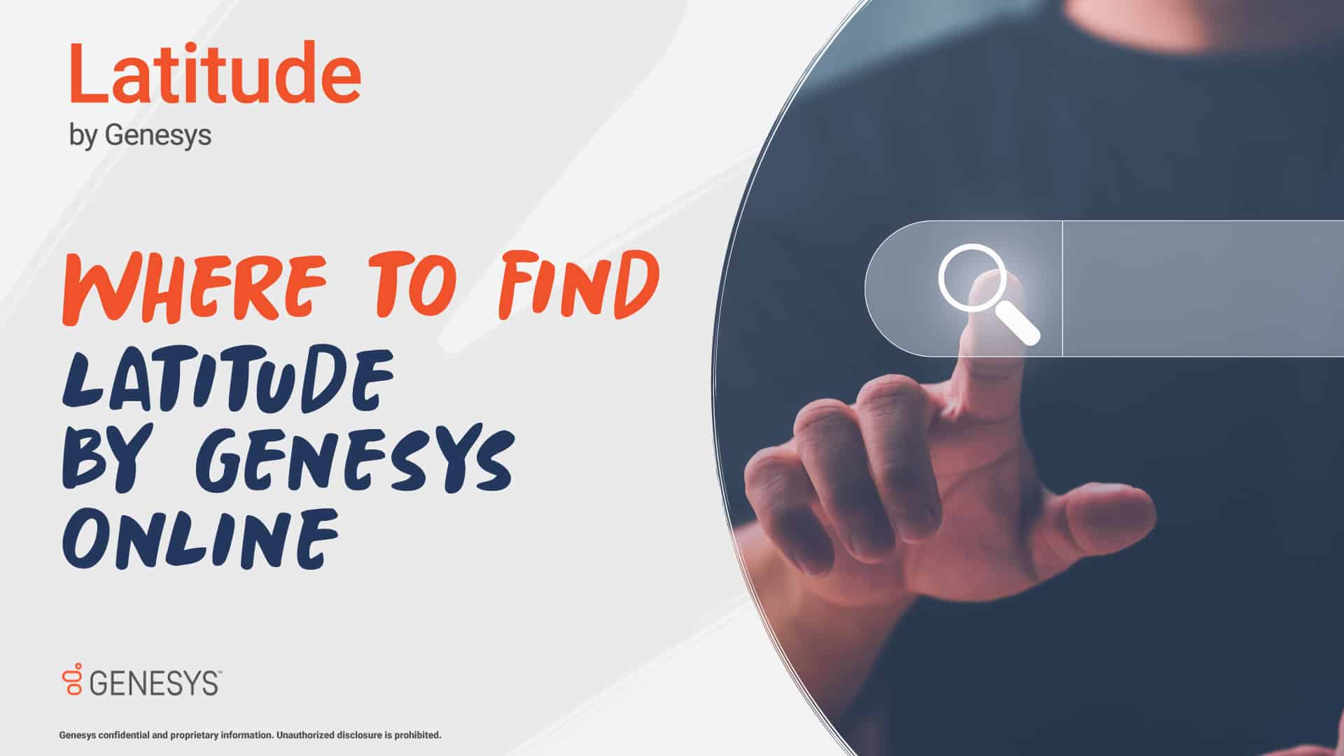 Where to Find Latitude by Genesys Online