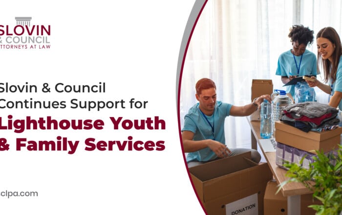 Slovin & Council Continues Support for Lighthouse Youth & Family Services