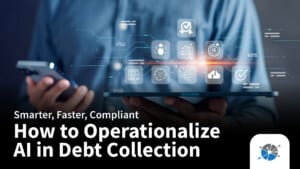 AI related graphic over the text How to Operationalize AI in Debt Collection