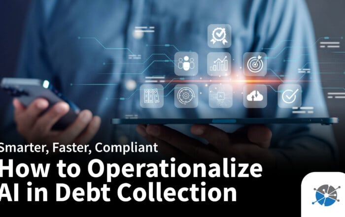 AI related graphic over the text How to Operationalize AI in Debt Collection