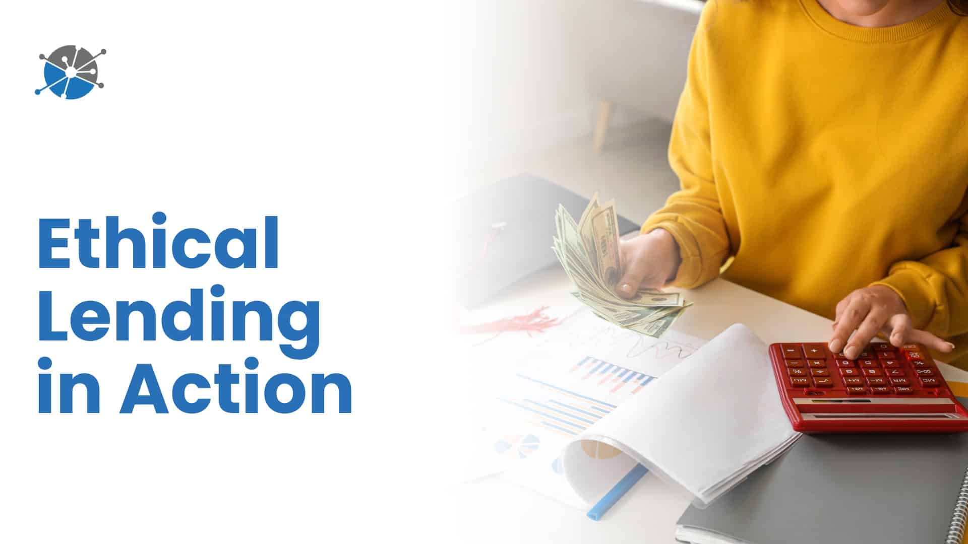 Conceptual image of ethical private student loan refinancing showing trust and transparency between lender and borrower.