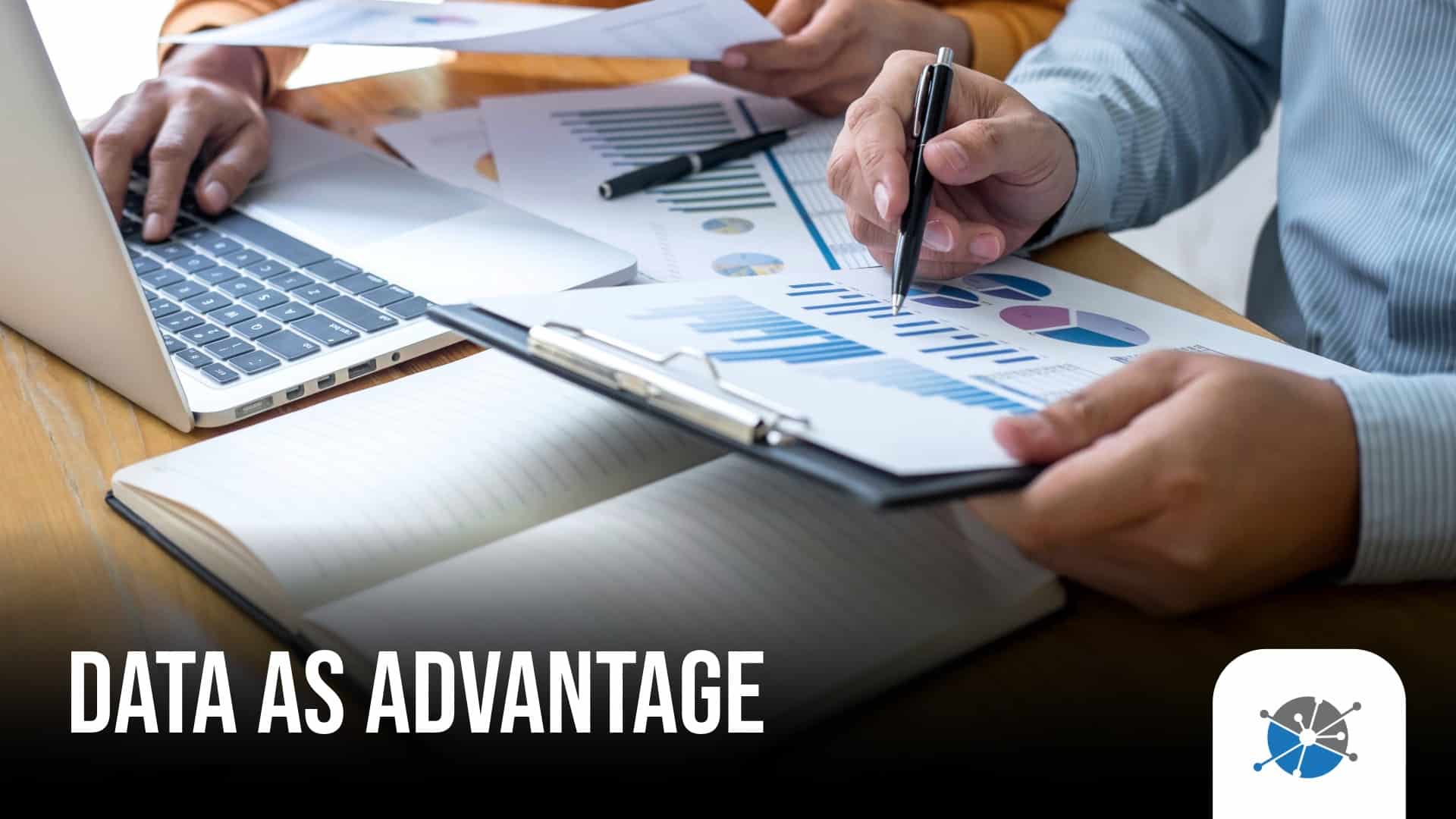 Illustration representing data strategy as a competitive advantage in modern collections operations.