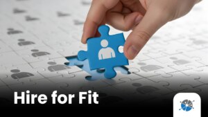 A puzzle piece illustration showing alignment between roles and people, emphasizing behavioral fit in debt collection hiring.