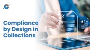 Illustration of automated compliance workflows in digital debt collection with regulatory guardrails and multi-channel communication