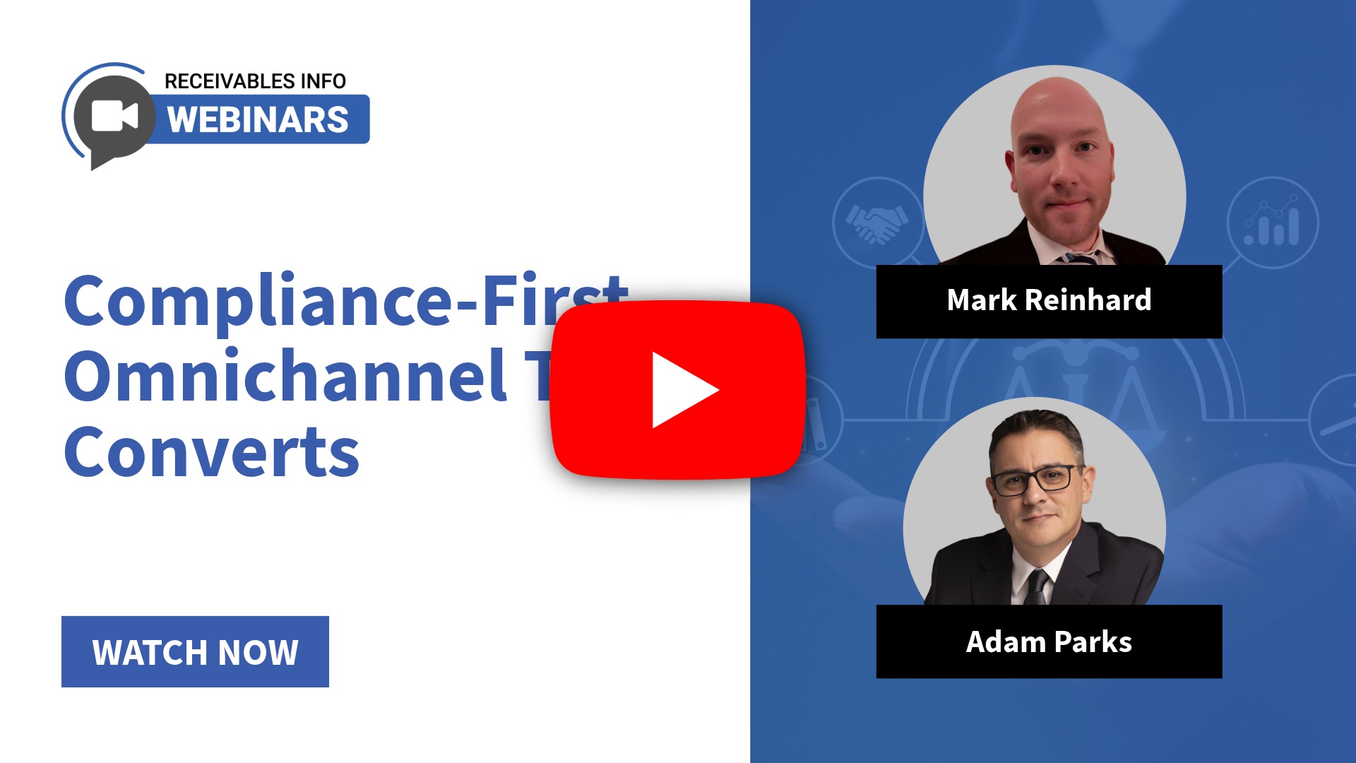 Mark Reinhard discusses debt collection self-service, texting, AI, and omnichannel communication strategy on Receivables Webinar.