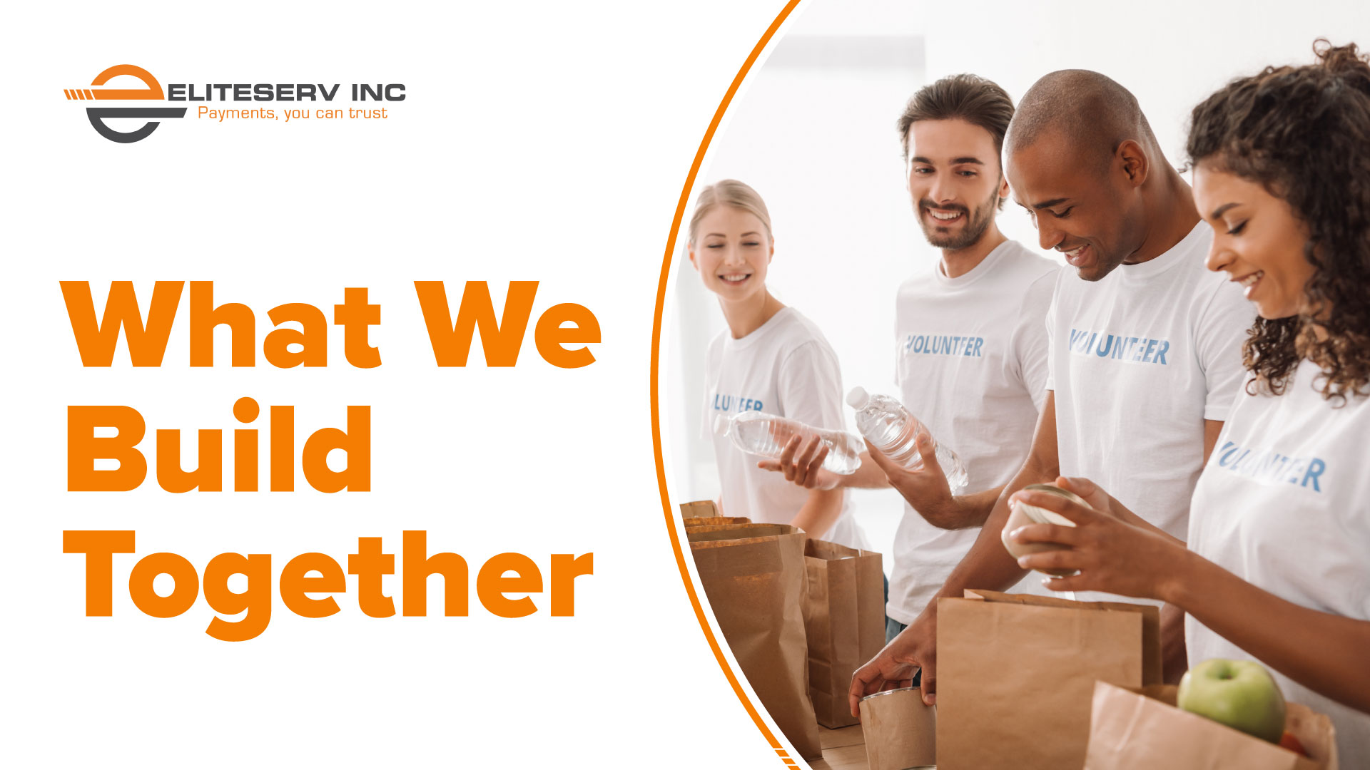 Eliteserv employees and their families supporting community initiatives through volunteering, charitable giving, and local partnerships.
