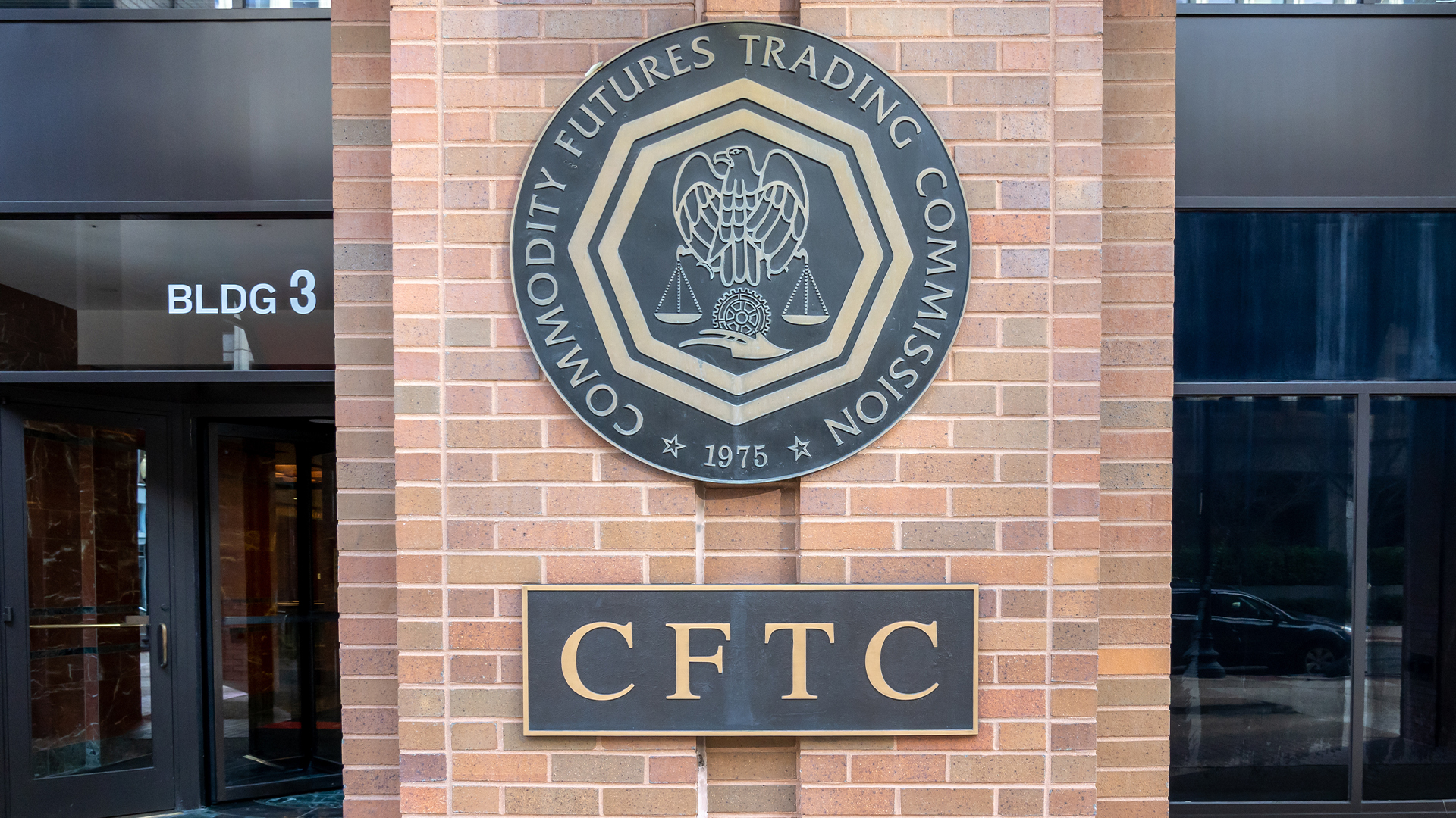Sign of the U.S. Commodity Futures Trading Commission (CFTC) at its headquarters in Washington