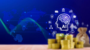 Illustration of a legacy debt collection platform connected to an AI intelligence layer that transforms call recordings, collector notes, emails, and customer interactions into actionable operational insights without replacing existing systems.