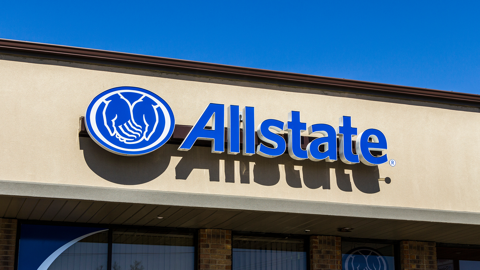 Allstate Insurance office. The Allstate Corporation is the second largest personal lines insurer in the US.
