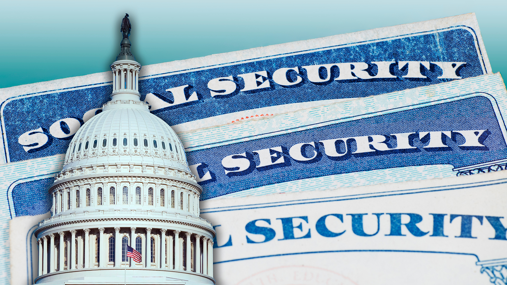 Capitol Dome superimposed on old and new SSN card