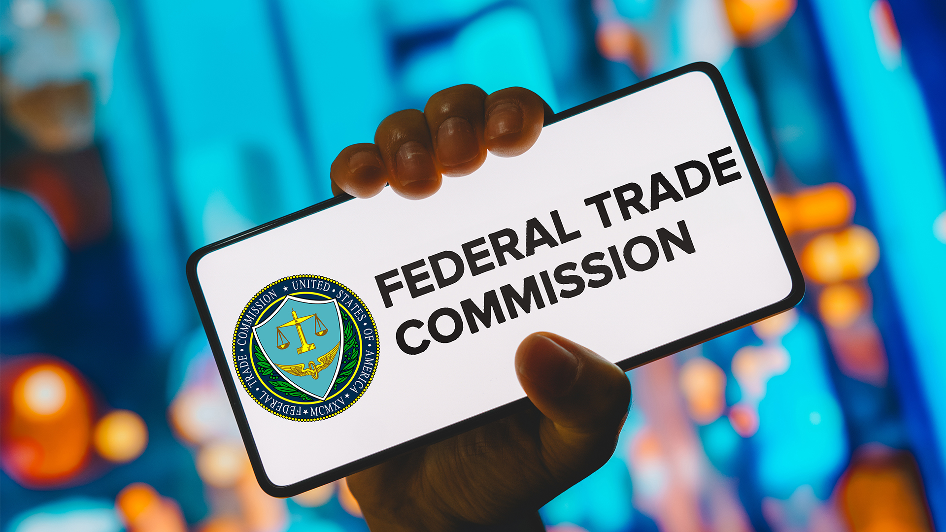 November 8, 2023, Brazil. In this photo illustration, the Federal Trade Commission (FTC) logo is displayed on a smartphone screen.
