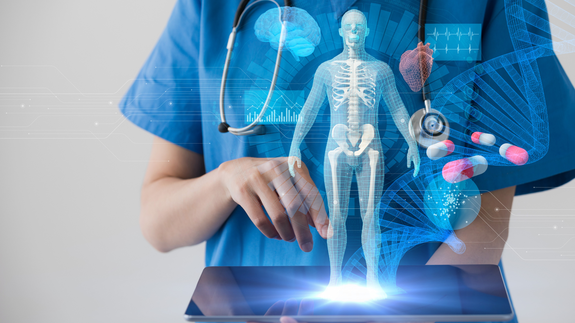 Medical technology concept. Electronic medical record.